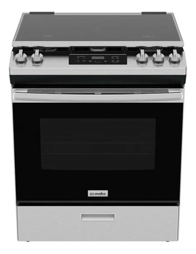 Estufa De Piso Mabe 76cm Acero Inoxidable Io Mabe Io7686ssc0 Plateado