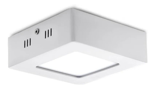 Panel Led Adosable Cuadrado 6w Luz Amarilla Plafon Unilux