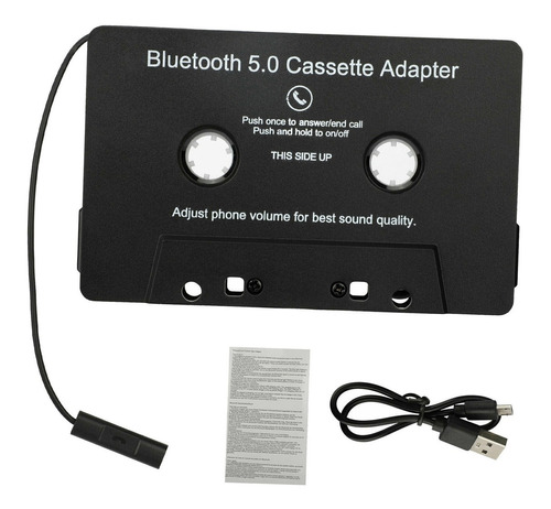 Adaptador Bluetooth A Cassette Auxiliar Con Batería