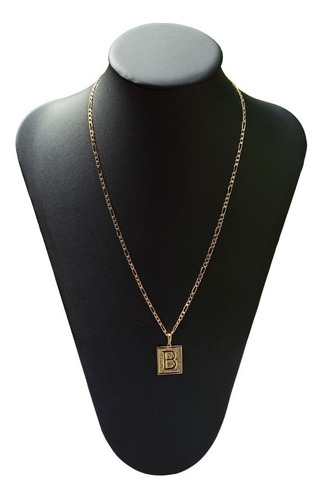Imagem 2 de 10 de Corrente Masculina Folheada A Ouro 18k 60 Cm E Pingente
