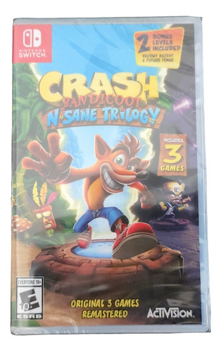 Crash Bandicoot N-sane Trilogy - Nintendo Switch - Sellado 