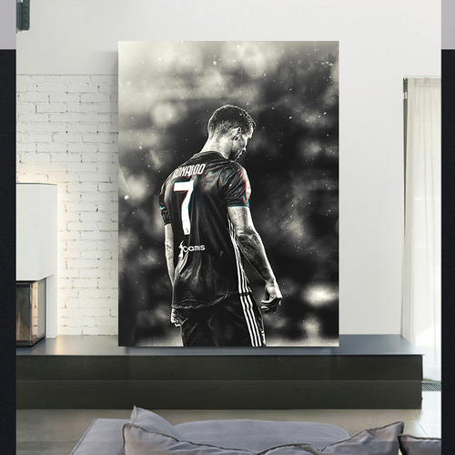 Lienzo Con Póster De Ronaldo, Regalos De Fútbol, Decoración