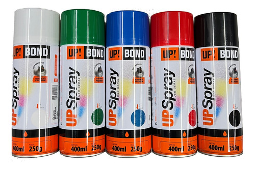 Kit 3 Tinta Spray Cores 400ml Uso Geral E Automotivo Up Bond