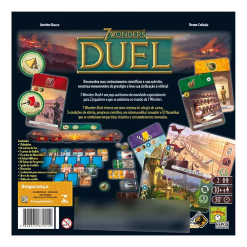 7 Wonders Duel Galápagos Jogo De Tabuleiro