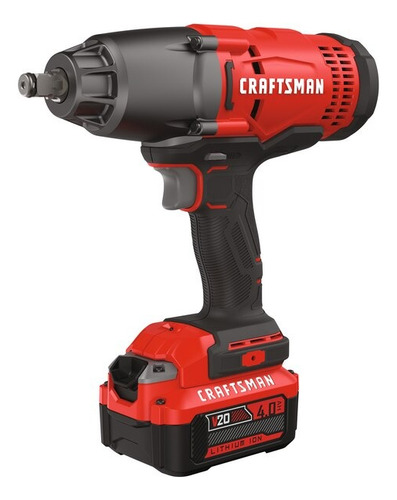 Llave Impacto Inalámbrico 1/2 Pulg. V20 Craftsman Cmcf900m1 Rojo 50/60