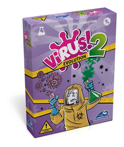 Imagen 2 de 7 de Juego De Cartas Virus! + Virus! 2 + Halloween El Dragón Azul