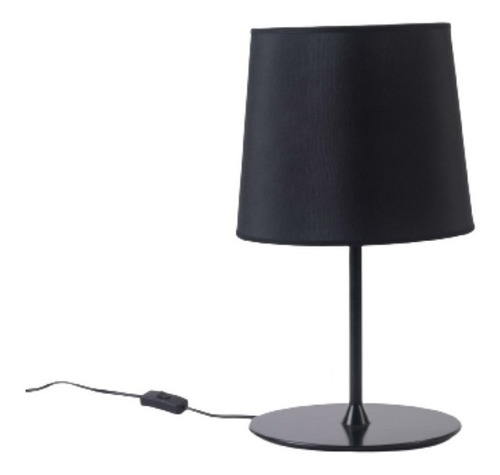 Imagen 1 de 8 de Lampara Velador Y Mesa Negro 48 Cms Alto Mod Milan N Mf