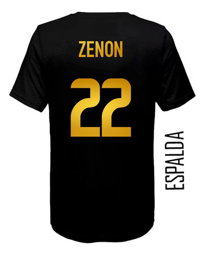 Remera Algodon Camiseta Boca Jrs Edicion Golden #22 Zenon