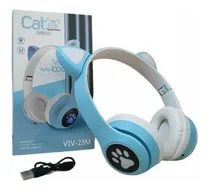 Comprar Audífonos Inalámbricos Bluetooth Rgb Orejas Gato Niña V-23m