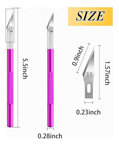Cuchillo Exacto,cuchillo Para Manualidades,78 Pack(morado)