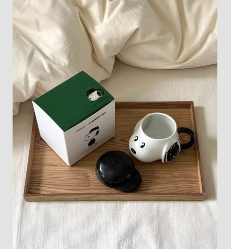 Starbucks X Snoopy Peanuts Taza 355 Ml Snoopy Blanca 2025 Blanco/negro Starbucks Peanuts Taza Ceramica