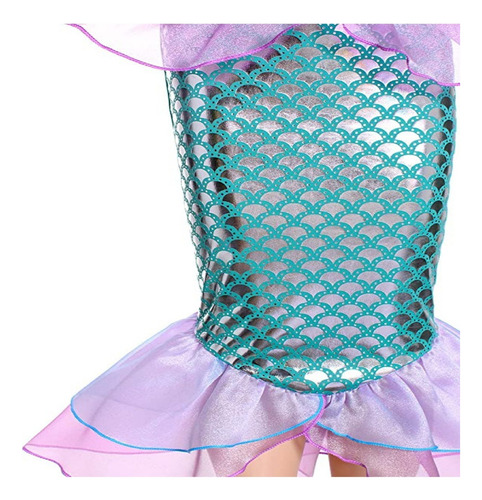 Disfraz De Sirenita Para Niñas Con Accesorios