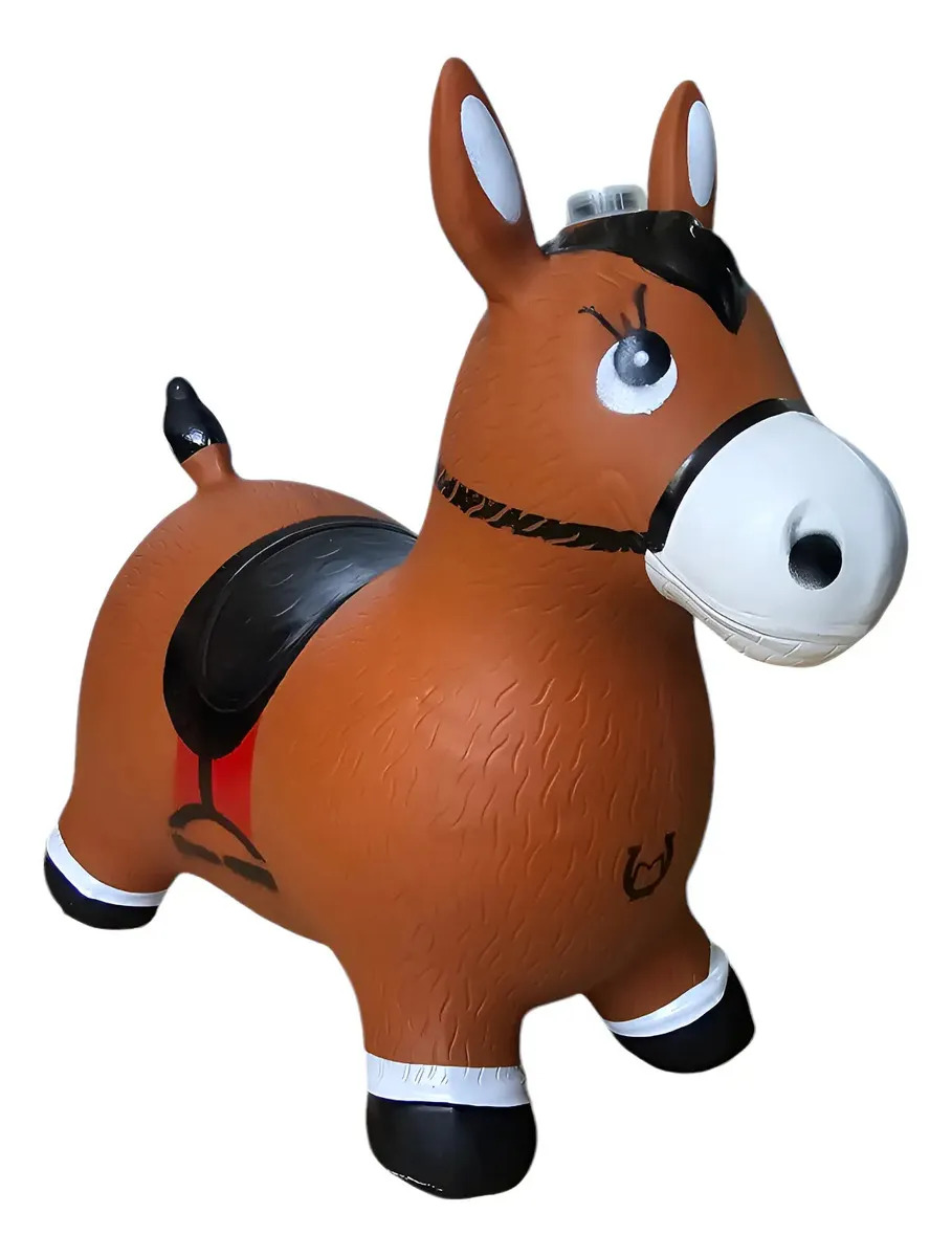 Caballo Montable Botador Inflable Machuka Saltarín 6168 Marrón