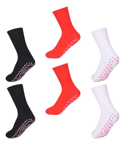 3 Pares De Calcetines Autocalentables, Cómodos Y Transpirabl