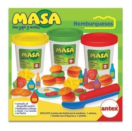 Masa Para Modelar Hamburguesas Antex 2140 Milouhobbies