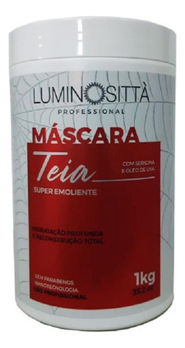 Máscara Teia Mega Emoliente Reconstrução 1 Kg - Luminosittá