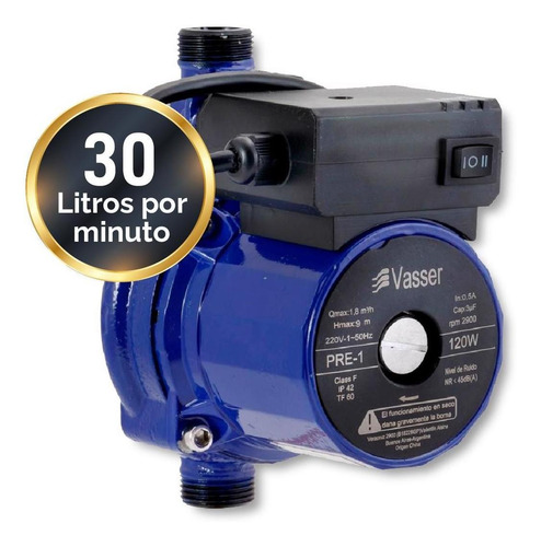 Imagen 1 de 12 de Bomba Presurizadora Vasser Pre1 9mts 1/2 Baños 120 Watts