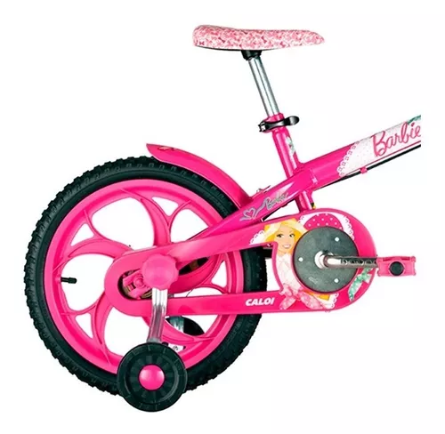 Bicicleta Infanto Juvenil Caloi Barbie Aro 20 - Quadro Aço - Rosa