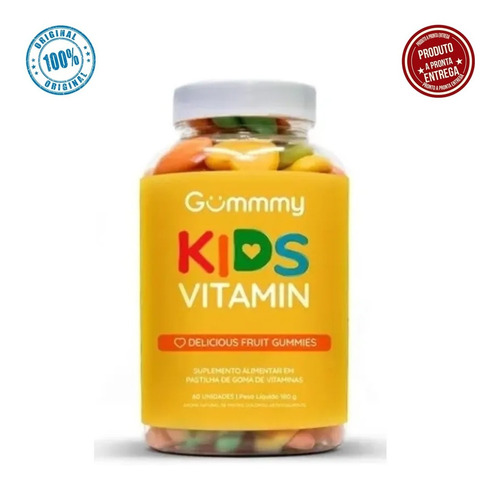 Gummy Kids Vitamin Gomas De Vitaminas Para Crianças Original