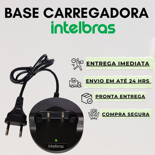 Carregador Intelbras Base Rádio Comunicador Rc3002 G2 Bivolt