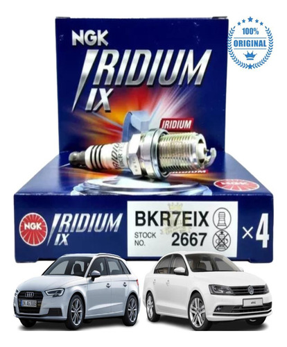 Jogo Vela Iridium Audi Q3 2.0 2015 2016 Original Ngk
