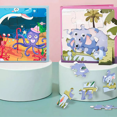 Magnético Rompecabezas Juguete Puzzle Estilo Libro Para Niño