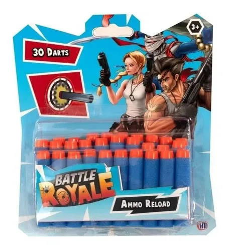 Pistola nerf online 30 dardos