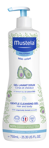 Mustela Gel Lavante Suave Com Abacate Orgânico Bebê 750ml