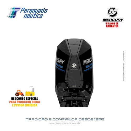 Motor De Popa Mercury 4 Tempos 300hp Xl V8 Mecânico Seapro