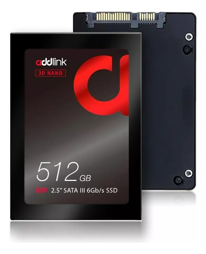 Disco Duro Solido Addlink S20 512gb Ssd 2.5sata 3 6gb/s