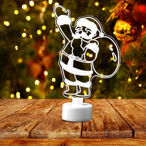 4 Conjunto De Luzes De Natal Brilhantes 4 Peças