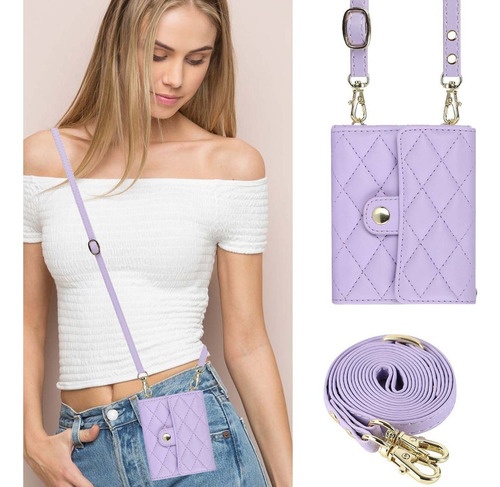 Para Funda Tarjetero Para Samsung Galaxy Flip Z4 Z3 Mujer