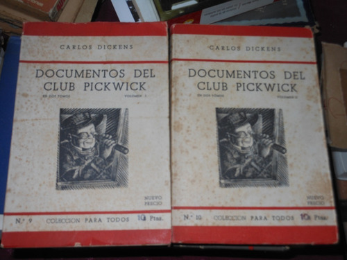 *  Carlos Dickens - Documentos Del Club Pickwick - 2 Tomos 