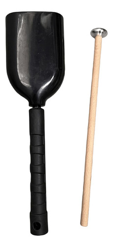 Cencerro Con Mango Con Mazo, Campana Musical, Negro L