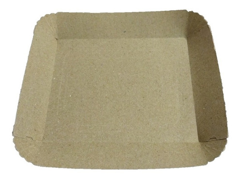 Bandejas De Kraft Marron Food Truck N°3 X100u Biodegradable