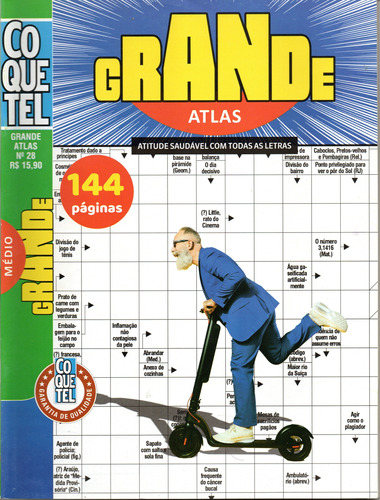 Palavras Cruzadas 144 Pág Nível Médio Grande Atlas Coquetel 