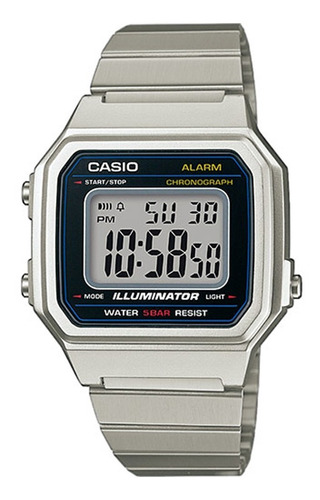Reloj Mujer Casio B650wd-1a Plateado Digital / Lhua Store
