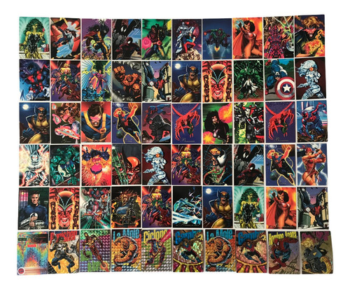 60 Marvel Pepsi Cards 1994 9 Prismas Especiales Y 51 Normale