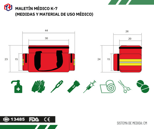 Botiquín Mochila K-7 Para Primeros Auxilios