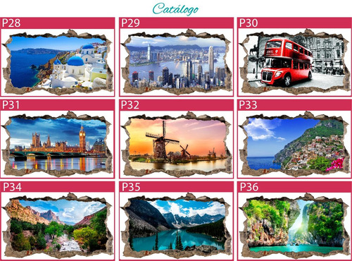 Imagen 7 de 9 de Vinilos Decorativos Pared Rota 3d