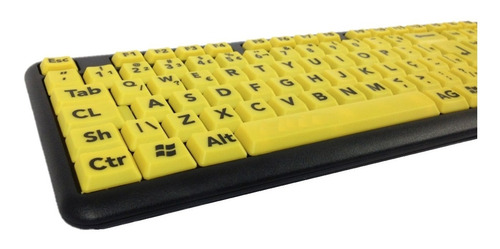 Imagem 3 de 6 de Teclado Baixa Visão Idosos Ampliado Sem Uso De Adesivos