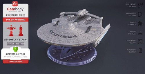 Archivo Stl Impresión 3d - Star Trek - Uss Reliant - Ncc-186