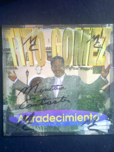 Lp. Tito Gómez . Agradecimiento . 1993.salsa.vinilo.acetato.