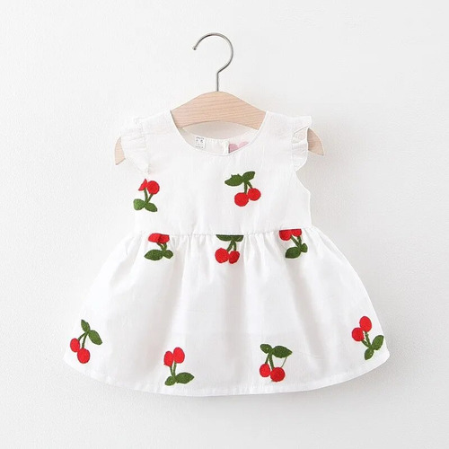 Vestido De Princesa Floral De Manga Corta Para Niñas Pequeña