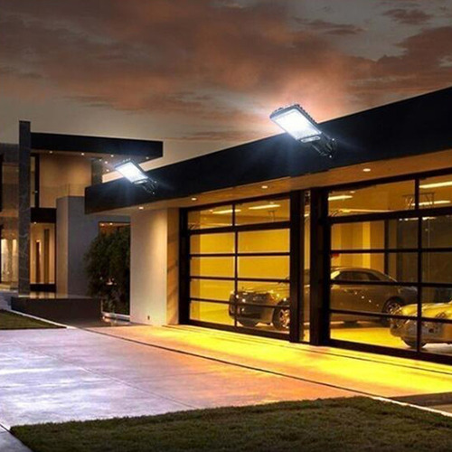 Poderosa Luz De Parede Led Movida A Energia Solar 4,