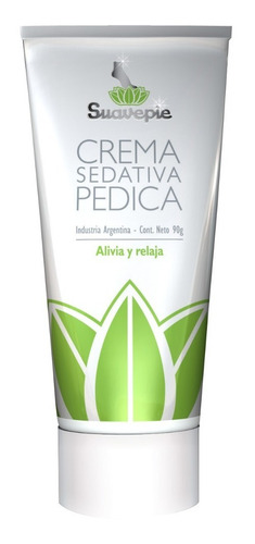 Crema Para Pies Sedativa Pedica Alivia Y Relaja Suavepie 90g Contiene Mentol, Alcanfor Y Lanolina.