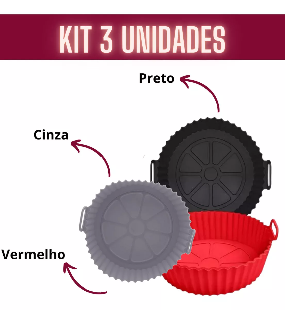 Primeira imagem para pesquisa de forma de silicone para airfryer