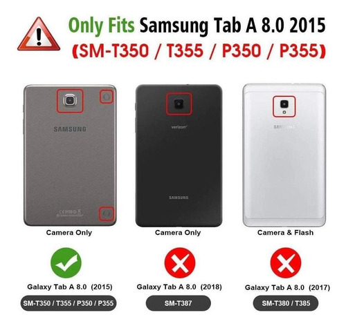 Funda Para Galaxy Tab A 8.0 Sm-t350 Sm-t355 Sm-p350 Sm-p355