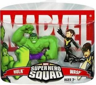 Marvel Super Hero Squad Serie 2 Avispa Y Hulk Action Figure