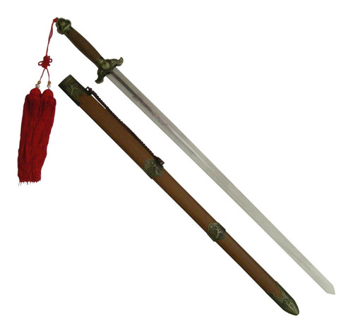Espada China Recta Jian (chien), Mod. Yin-yang Con Nervadura